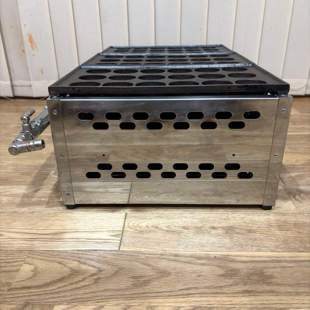 大東商会 DAITO たこ焼き器 都市ガス 業務用 大玉 45mm 18穴 3連