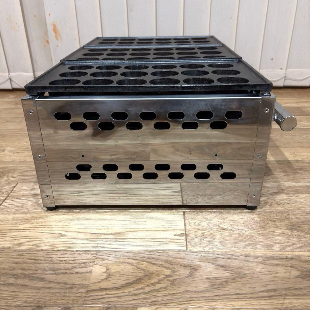大東商会 DAITO たこ焼き器 都市ガス 業務用 大玉 45mm 18穴 3連