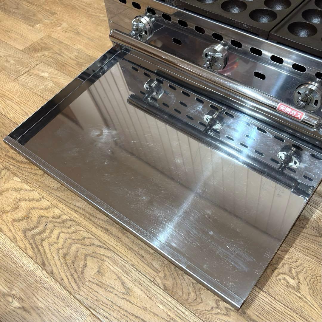 大東商会 DAITO たこ焼き器 都市ガス 業務用 大玉 45mm 18穴 3連