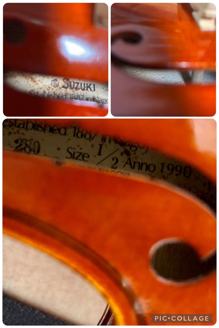 【美品】スズキ　バイオリン　No.280 1/2 1990年