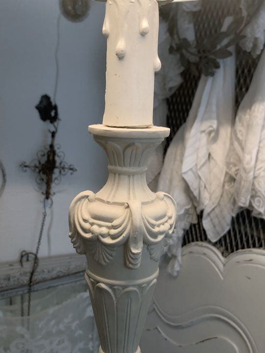 シャビー　フロアライト　モノグラム  シェード　セット　スタンドライト