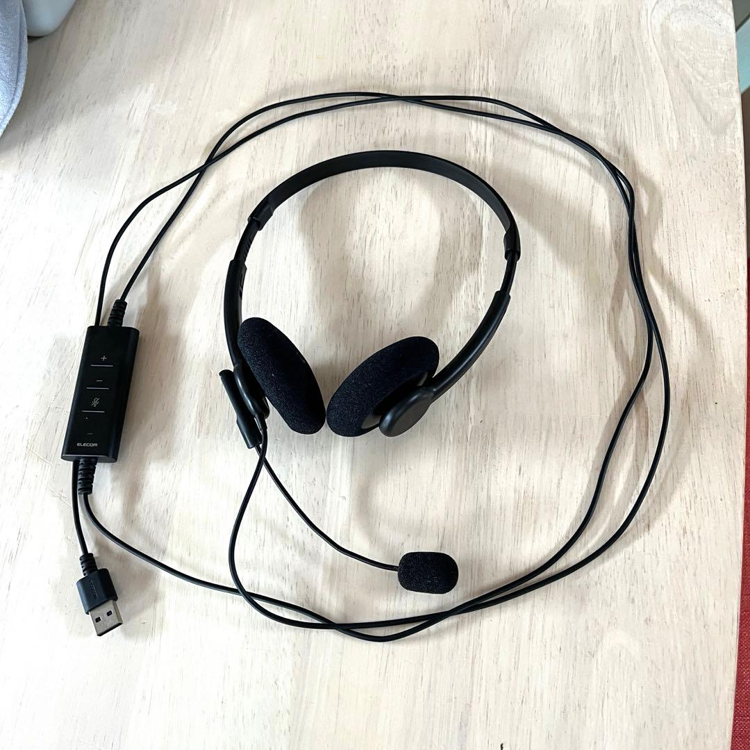 【ELECOM】HS-HP103UNCBK （ヘッドセット）