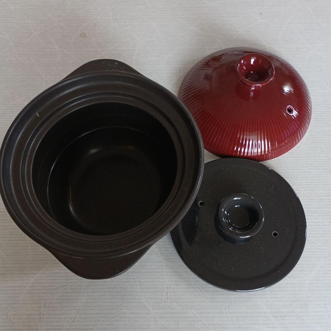 未使用　Hirota 時短釜 電子レンジ対応 2合 レシピ　　説明書　箱付き