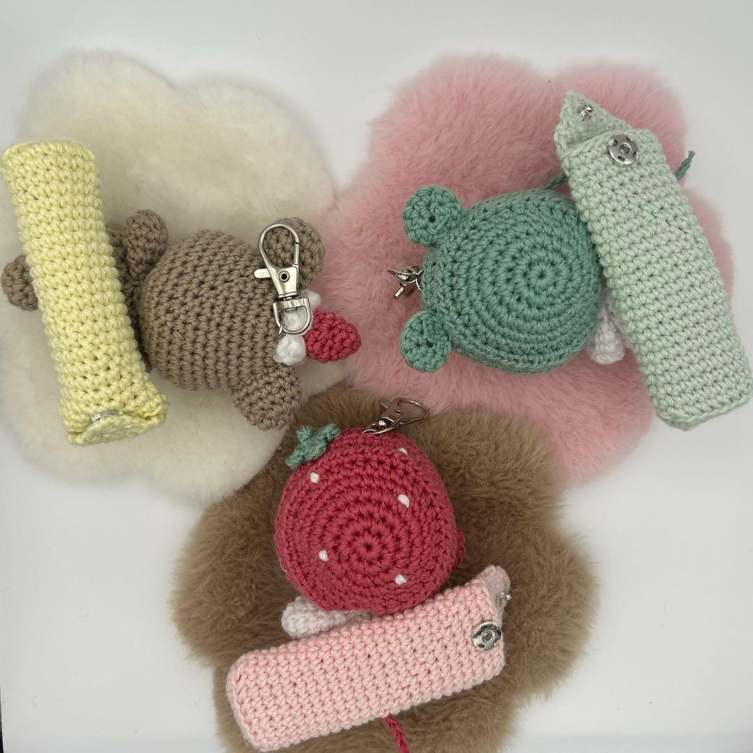 【ネム】リップケース　編みぐるみ