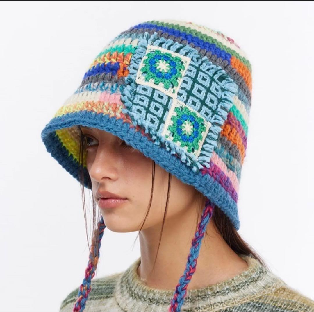 帽子 THE GREATEST String Knit Bucket FK185