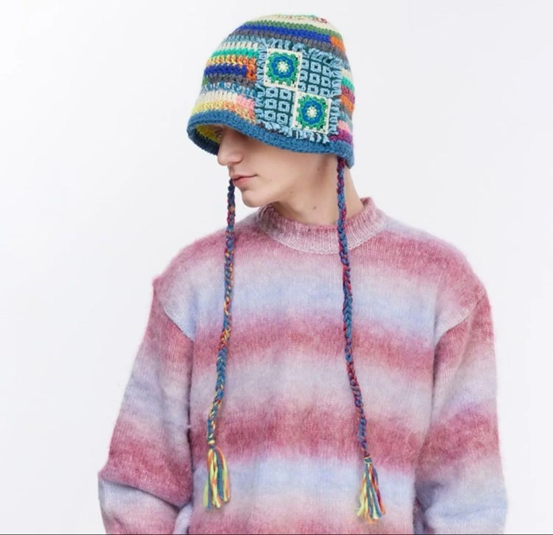 帽子 THE GREATEST String Knit Bucket FK185