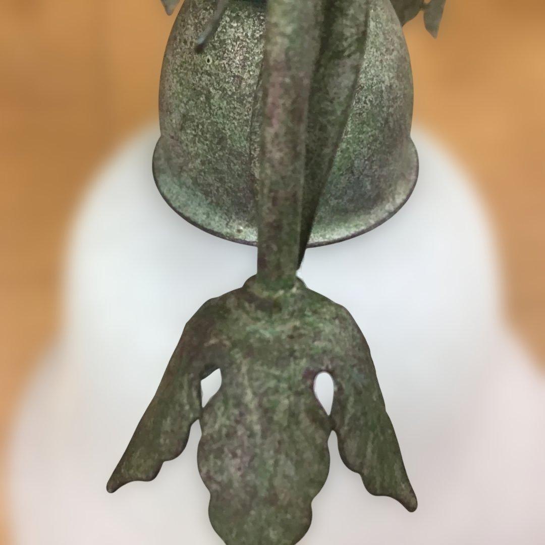 ナショナル　イタリア製　フラワー装飾シャンデリア 3灯