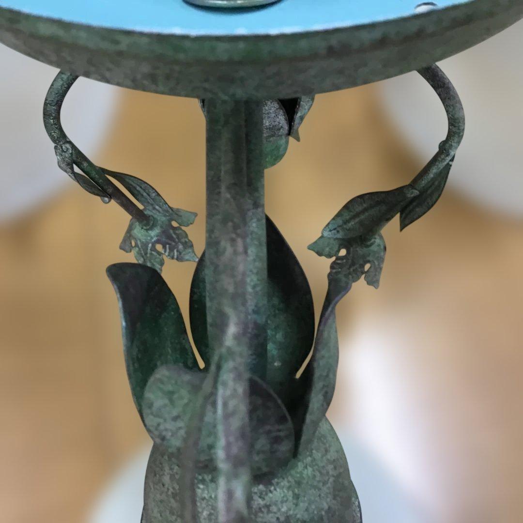 ナショナル　イタリア製　フラワー装飾シャンデリア 3灯