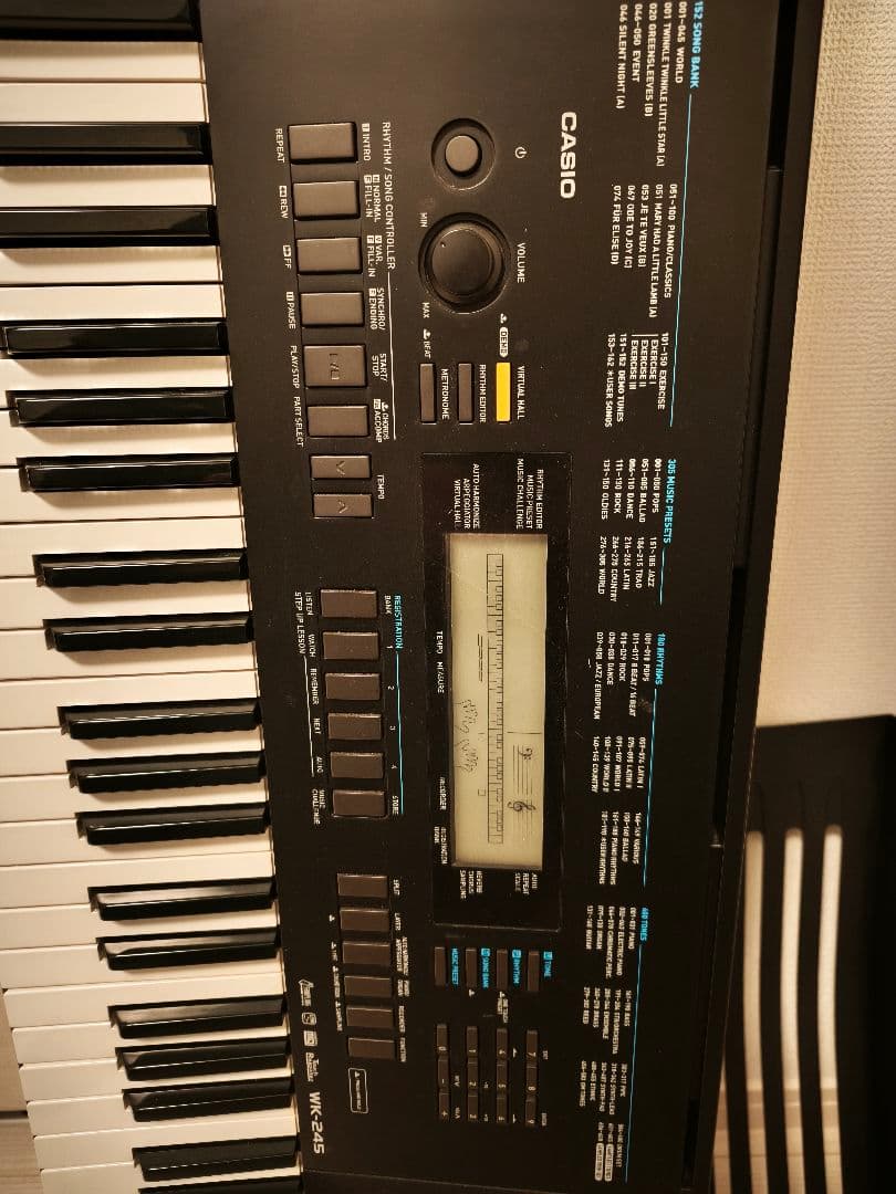 CASIO 電子キーボード 76鍵盤 WK-245