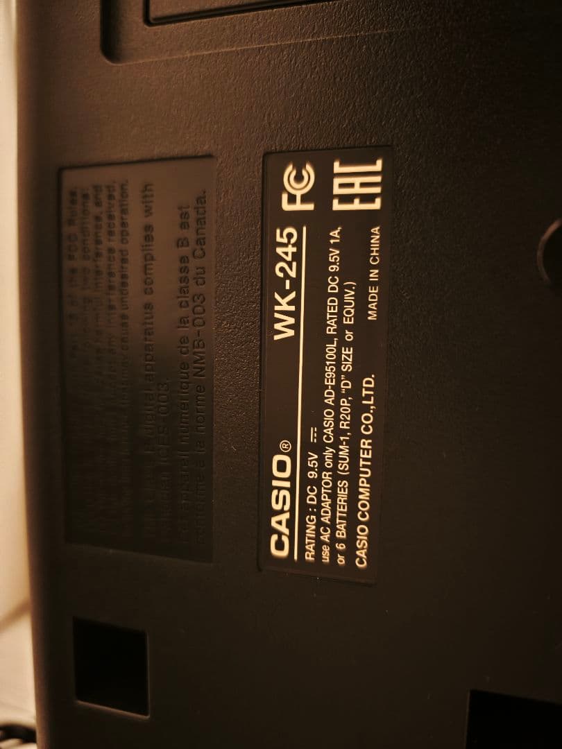 CASIO 電子キーボード 76鍵盤 WK-245