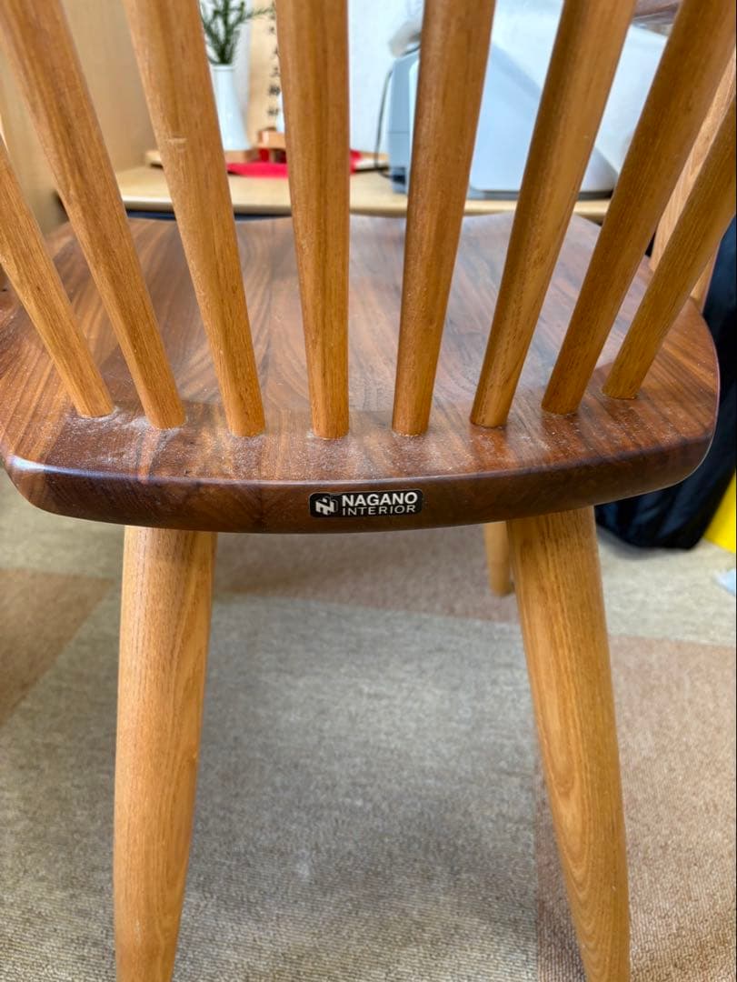 NAGANO INTERIOR 木製スピンドルチェア