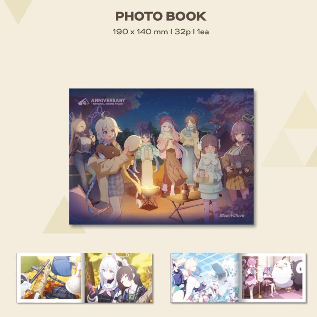 ブルーアーカイブ　韓国　4周年記念　OST CD アルバム　パッケージ