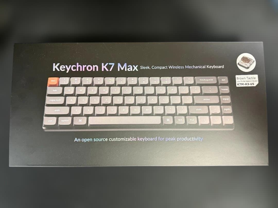 Keychron K7 Max 茶軸 US配列 HotSwap ロープロ