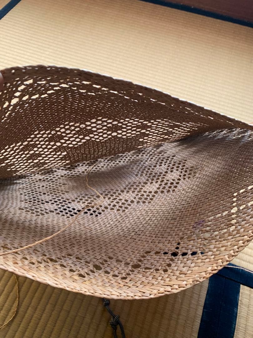 い草 透かし模様 座布団カバー 4枚セット　骨董　時代物　昭和