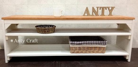 サイズオーダー可】【引取可能】TV台 ソファテーブル PC台 飾り棚 LO/W