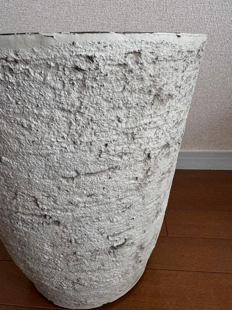 セメント風 プランター 陶器プレート 鉢カバー セット