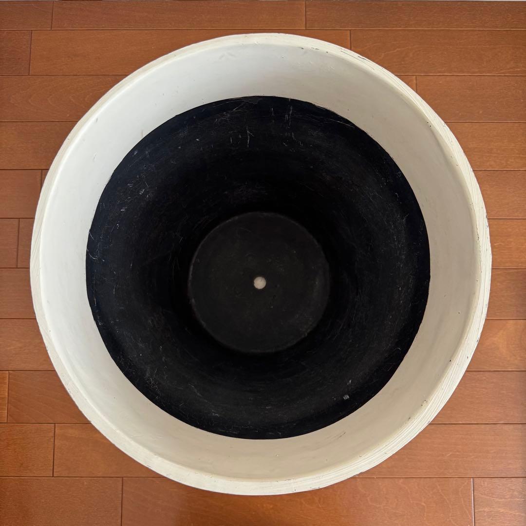 セメント風 プランター 陶器プレート 鉢カバー セット