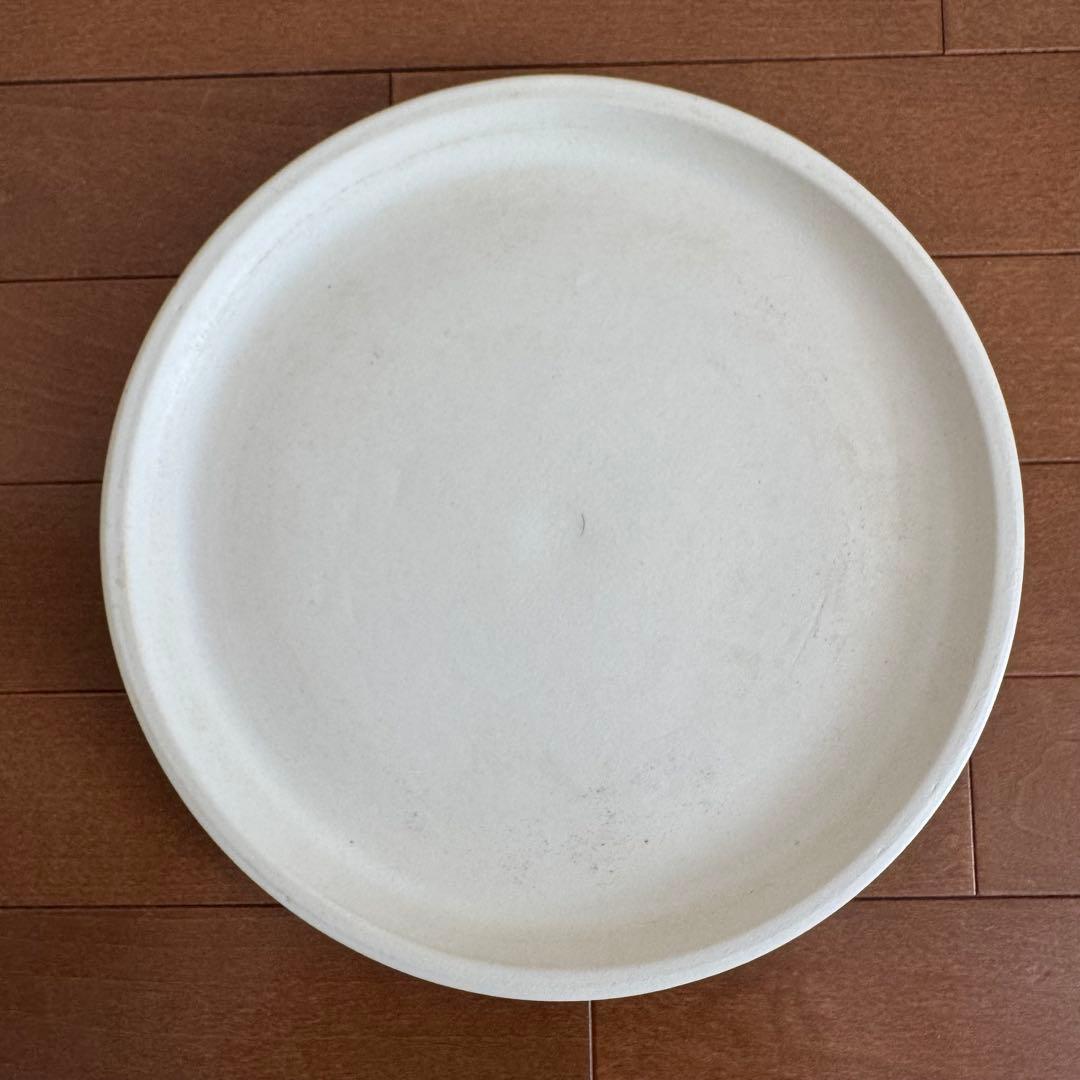 セメント風 プランター 陶器プレート 鉢カバー セット