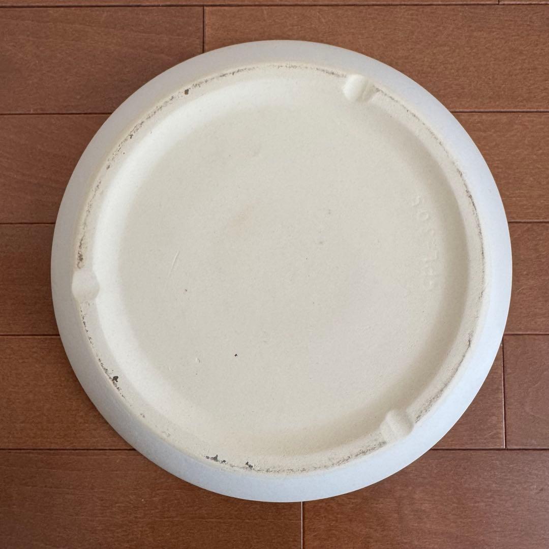 セメント風 プランター 陶器プレート 鉢カバー セット