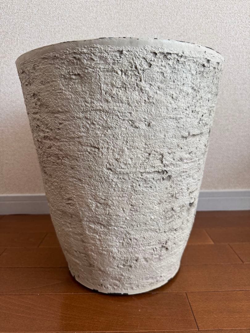 セメント風 プランター 陶器プレート 鉢カバー セット