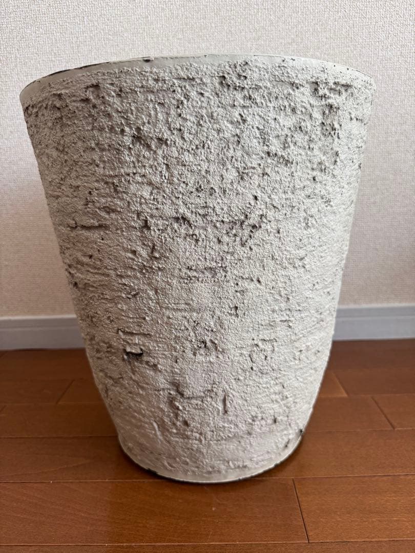 セメント風 プランター 陶器プレート 鉢カバー セット