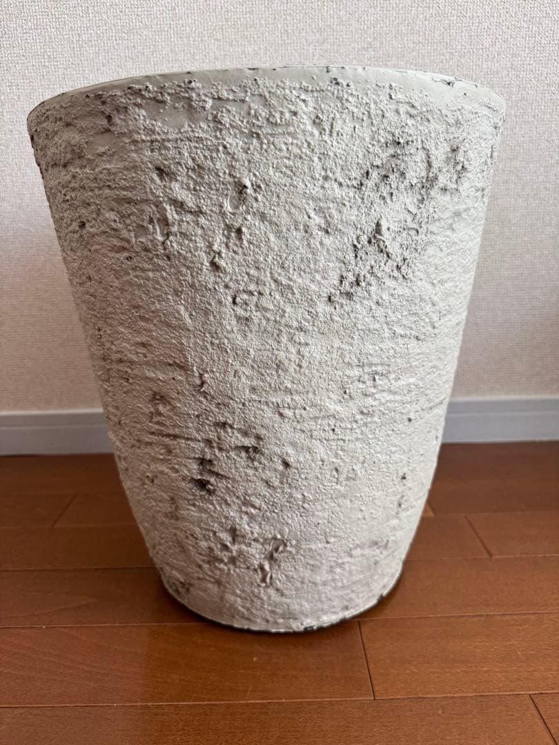 セメント風 プランター 陶器プレート 鉢カバー セット