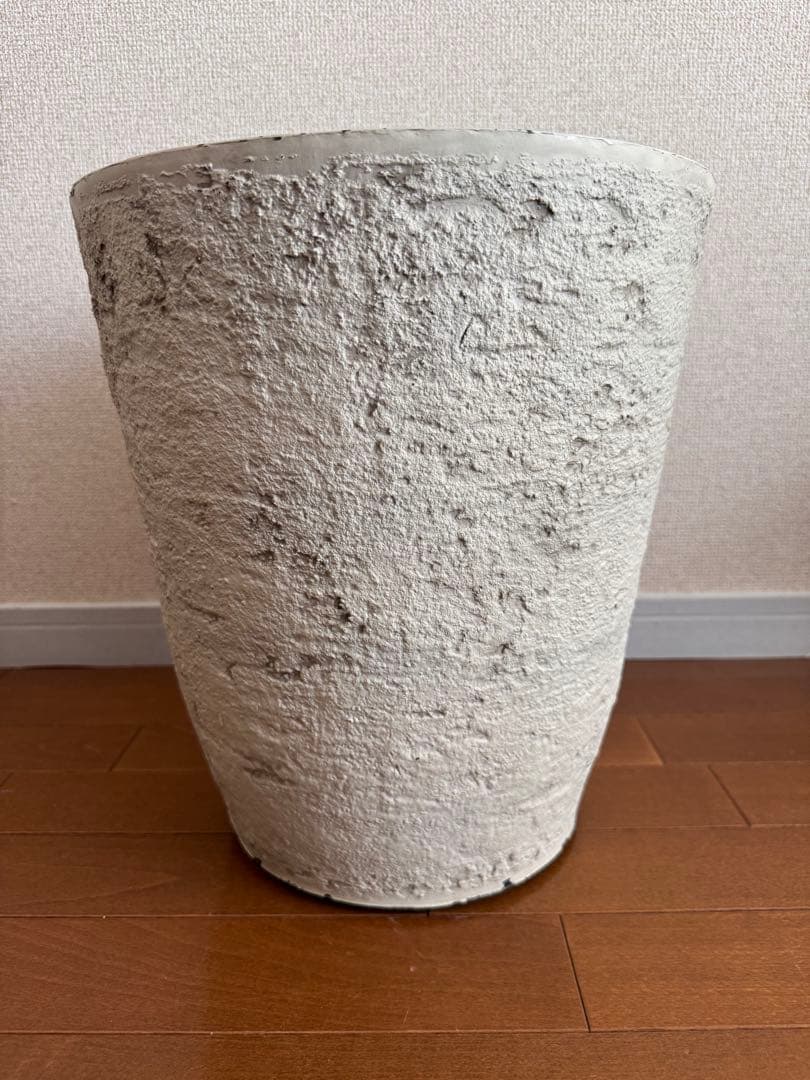 セメント風 プランター 陶器プレート 鉢カバー セット