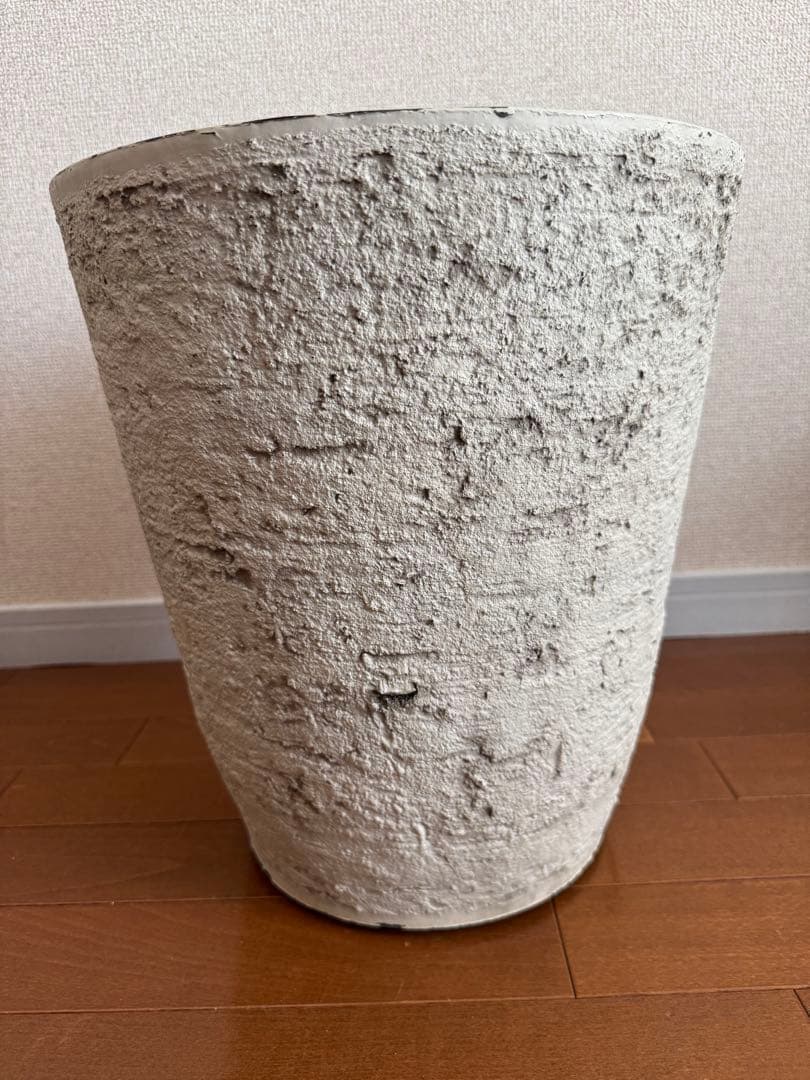 セメント風 プランター 陶器プレート 鉢カバー セット