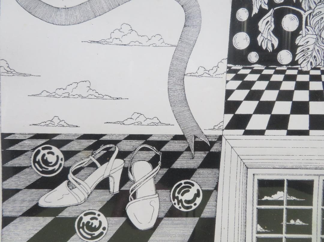 安垣春一　「女性像」　リトグラフ（9/15）　西日本スポーツ新聞イラスト担当