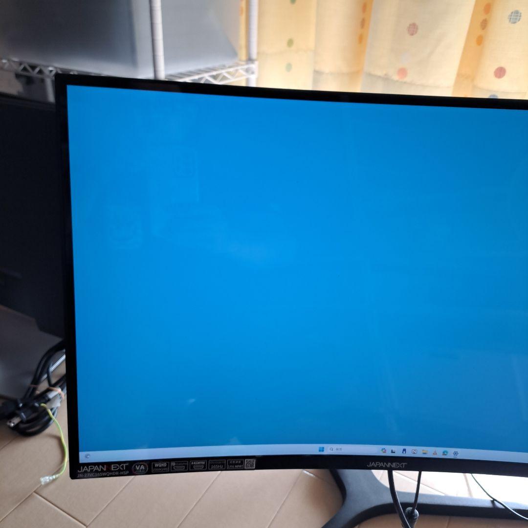 売切価格!JAPANNEXT 27インチ 曲面湾曲165Hz ゲーミングモニター