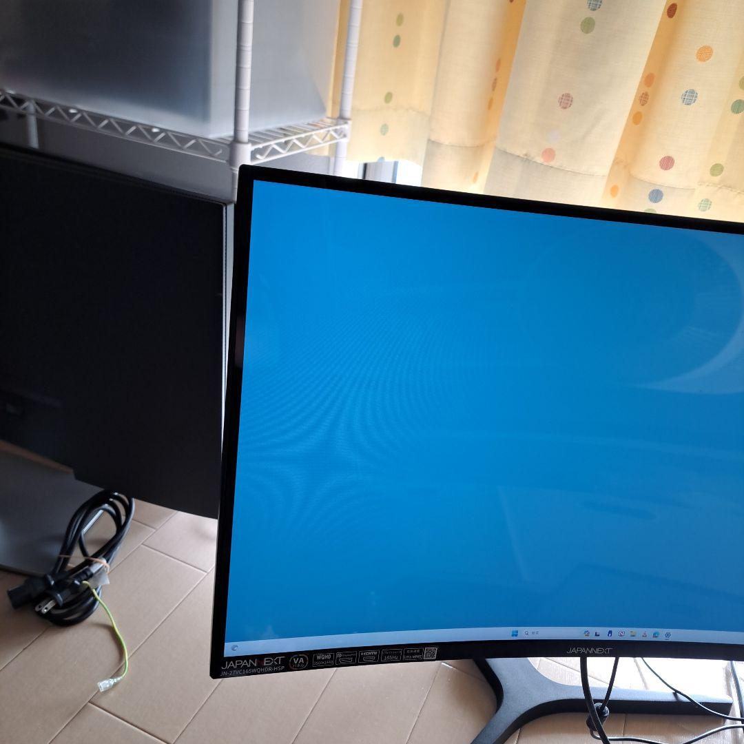 売切価格!JAPANNEXT 27インチ 曲面湾曲165Hz ゲーミングモニター