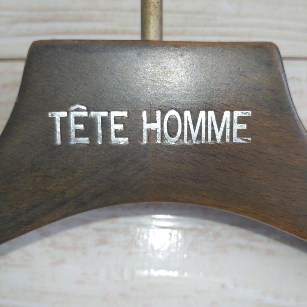 80s【TETE HOMME】ウッドハンガー レア 希少 ヴィンテージ