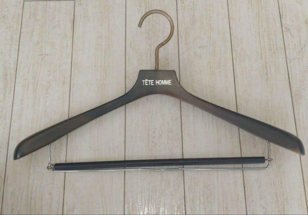 80s【TETE HOMME】ウッドハンガー レア 希少 ヴィンテージ