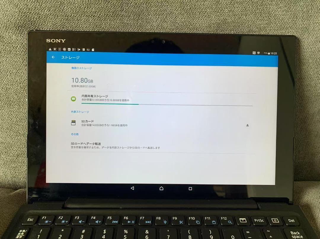 Xperia Z4 Tablet SOT31（SONYキーボードBKB50付き）