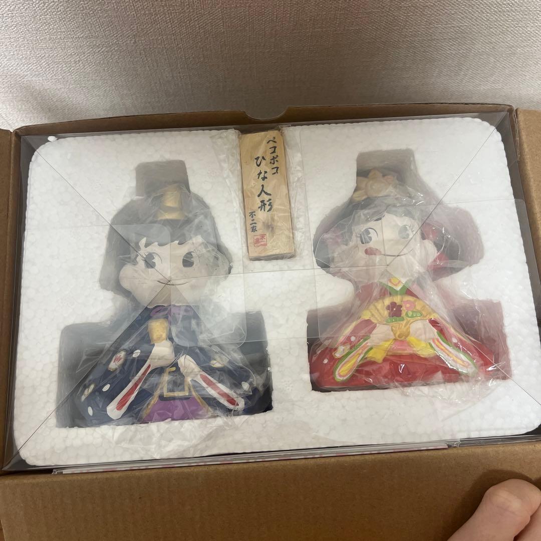 【レア】不二家 ペコポコひな人形 陶器