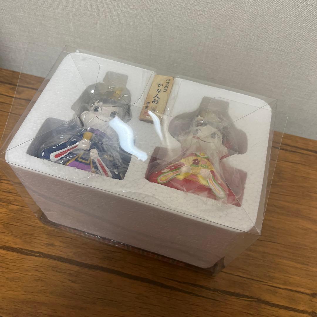 【レア】不二家 ペコポコひな人形 陶器