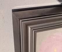 【真作】絵画　小栗正　日本画8号　牡丹　上品な彩色の花静物　箱・黄袋入　Y38