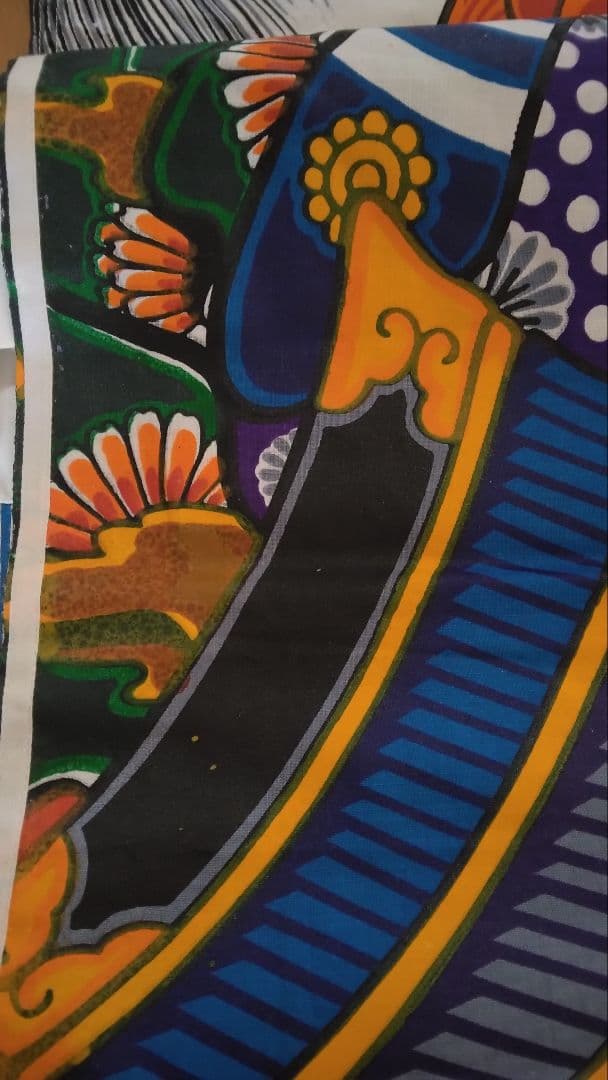 6m武者絵のぼり旗 未使用品 大畑耕雲 端午の節句 丸に竹笹に雀家紋アンティーク