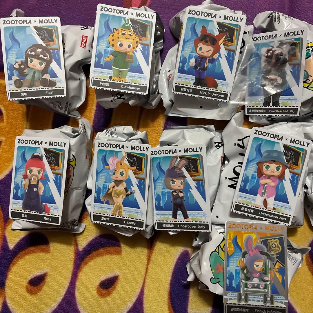 Zootopia x Molly フィギュアセット　コンプリート