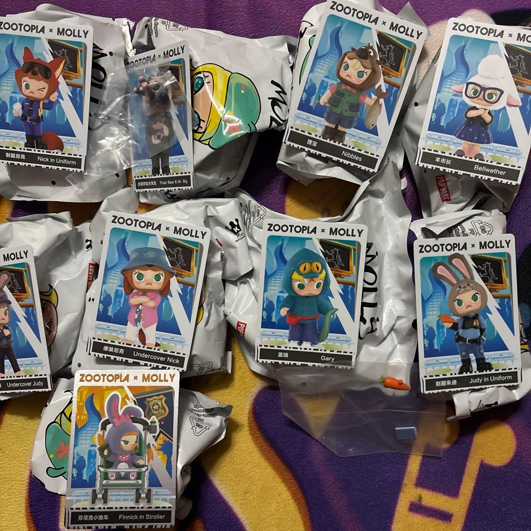 Zootopia x Molly フィギュアセット　コンプリート