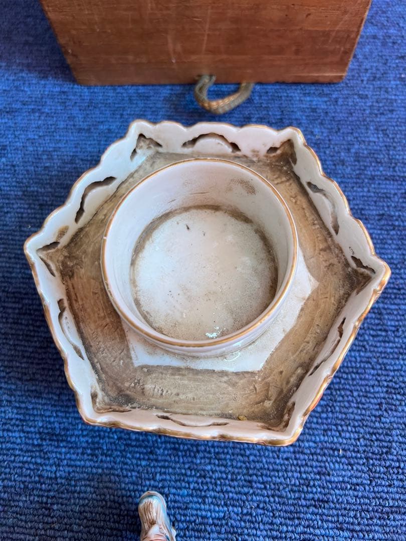 925 中国　骨董　龍型香炉　時代物