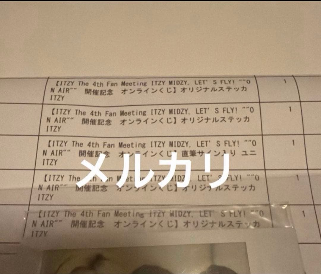 itzy イェジ チェリョン ユナ 直筆サイン チェキ ポラロイド ユニット