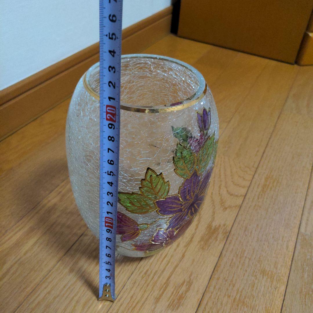 Czech　republic ボヘミアンガラス　花化　花器