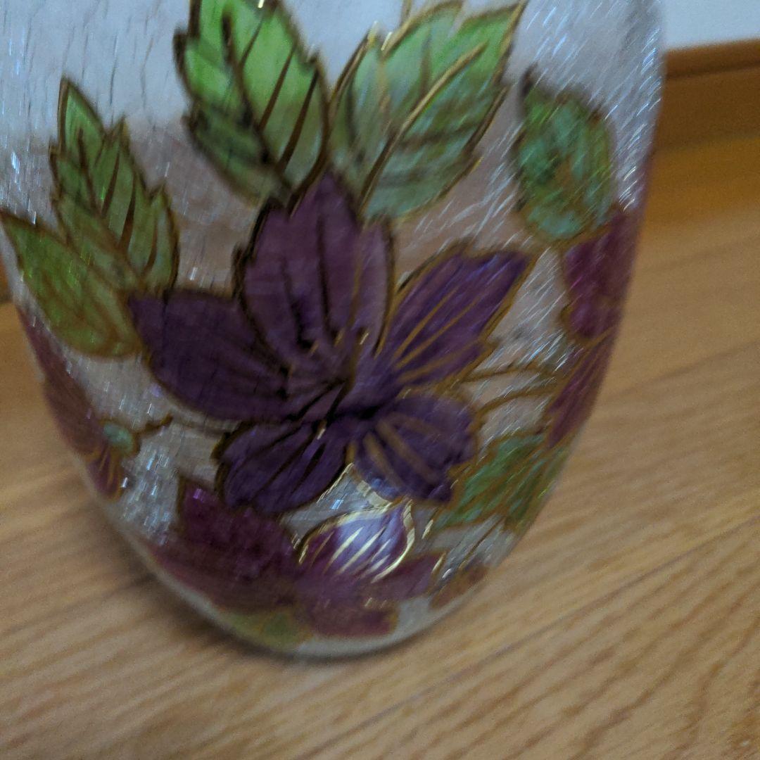 Czech　republic ボヘミアンガラス　花化　花器