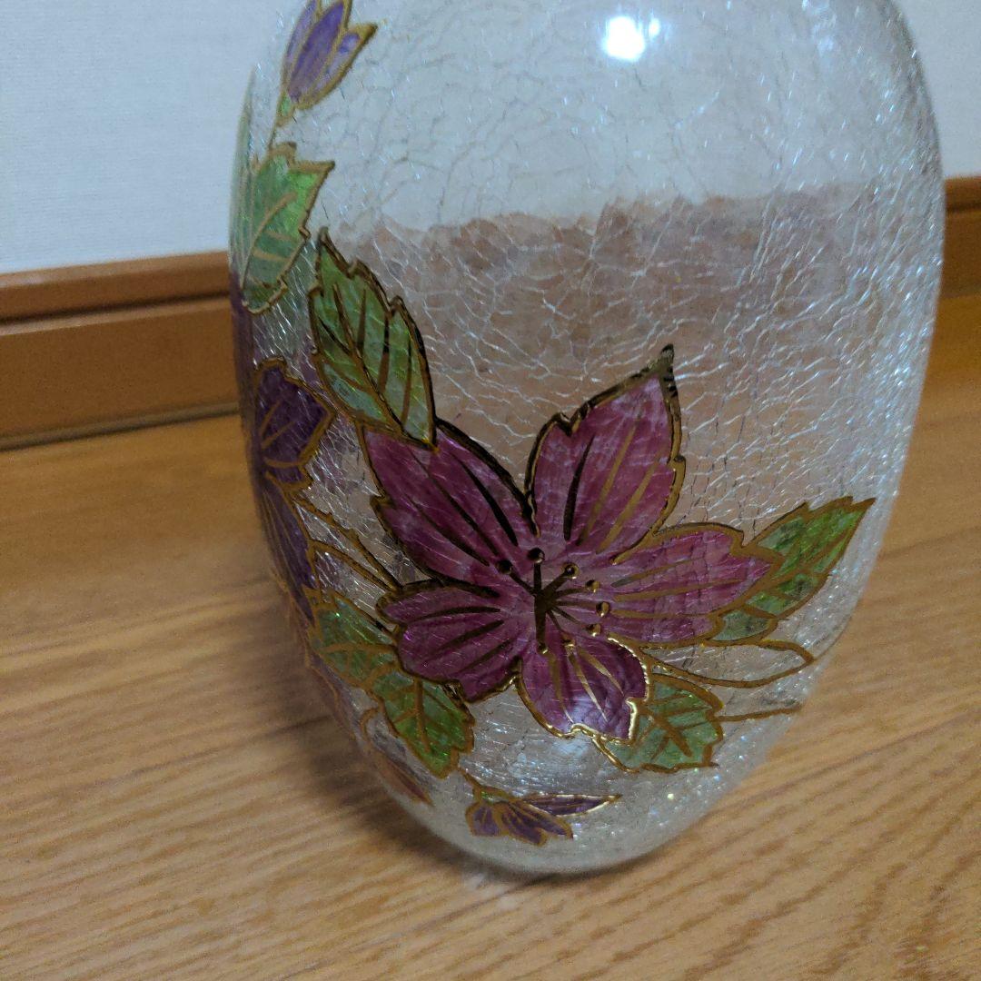 Czech　republic ボヘミアンガラス　花化　花器