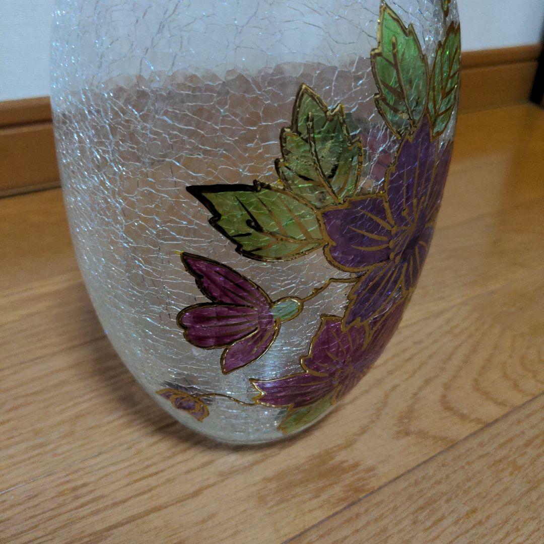 Czech　republic ボヘミアンガラス　花化　花器