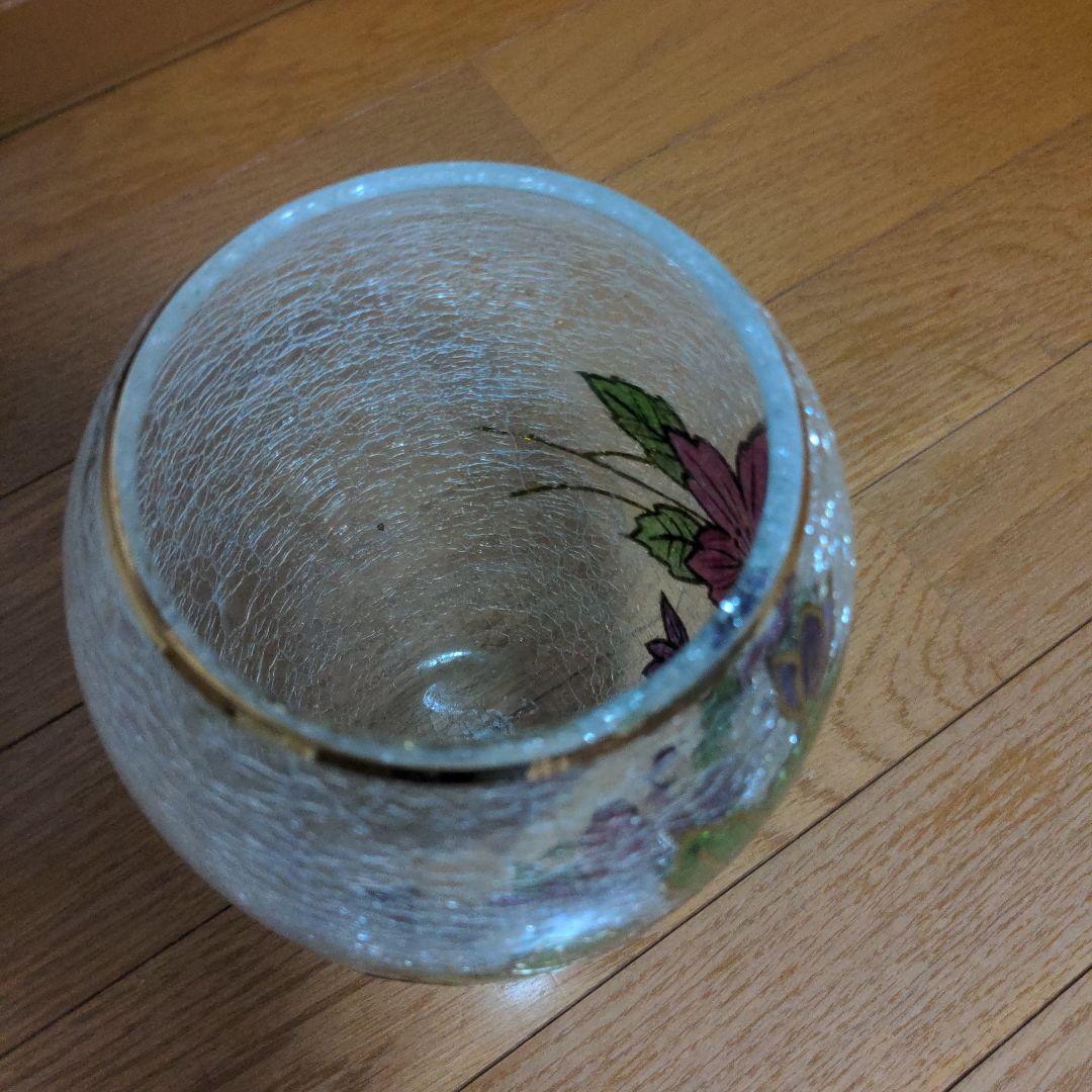 Czech　republic ボヘミアンガラス　花化　花器