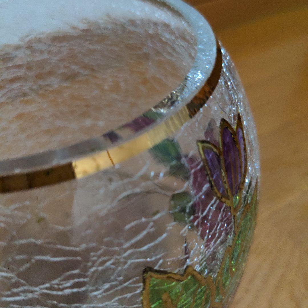 Czech　republic ボヘミアンガラス　花化　花器