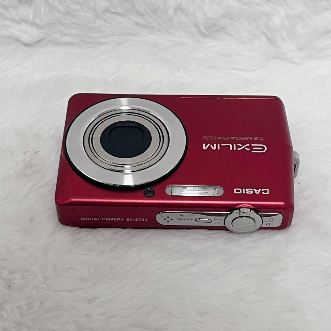 【美品】CASIO EXILIM EX-Z700 デジタルカメラ レッド