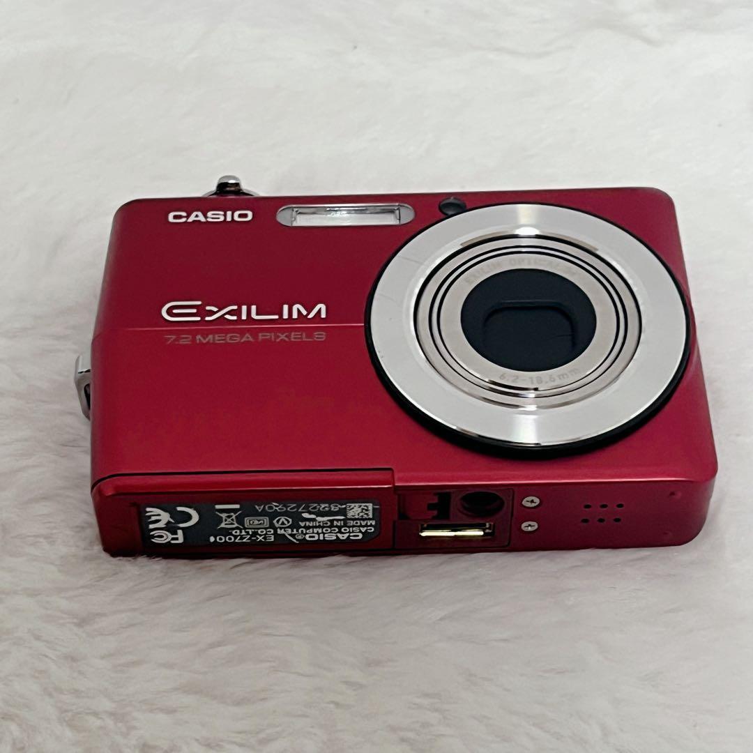 【美品】CASIO EXILIM EX-Z700 デジタルカメラ レッド